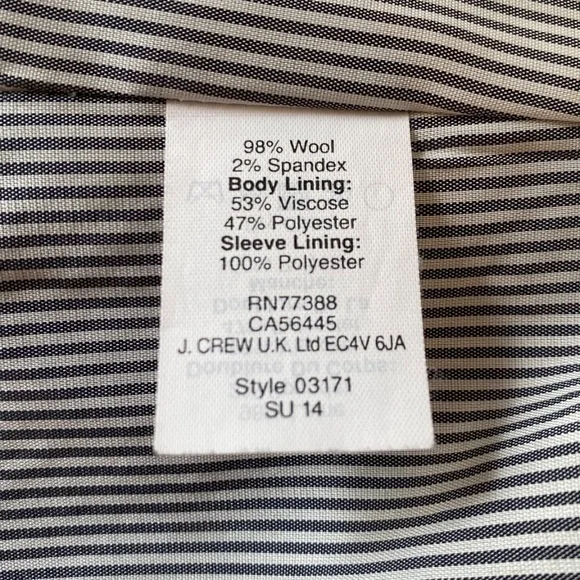 J. CREW Women's SchoolBoy Blazer Navy Blue Size 8 ~ Excellent Condition! - Picture 5 of 8